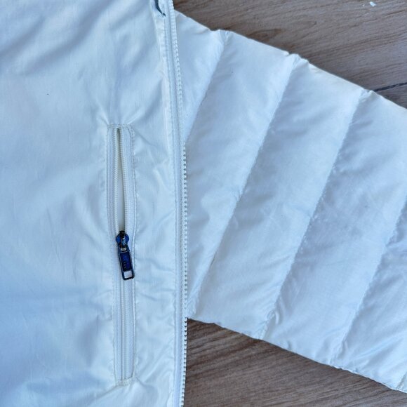 Patagonia Down Sweater Jacket Birch Winter White / Women LG / LIKE NEW! - Picture 7 of 14